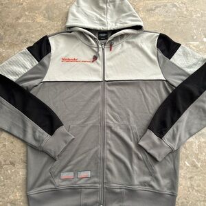 2019 Nintendo NES Zip Hoodie Gray Colorblock Power Reset 2XL